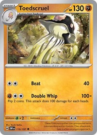 Toedscruel 119/197 · Reverse Holo