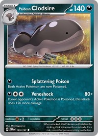 Paldean Clodsire 129/197 · Reverse Holo