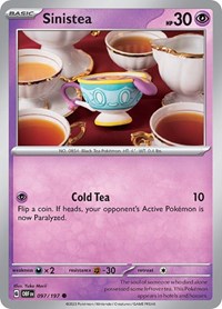Sinistea 097/197 · Reverse Holo