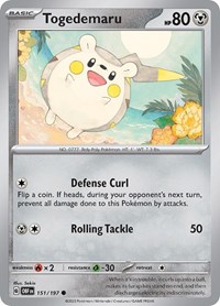 Togedemaru 151/197 · Reverse Holo