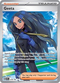 Geeta 218/197 Obsidian Flames Pokémon card