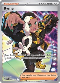 Ryme 221/197 Obsidian Flames Pokémon card