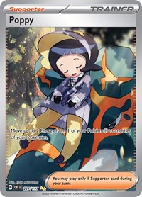 Poppy 227/197 Obsidian Flames Pokémon card