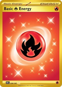 Basic Fire Energy 230/197 Obsidian Flames Pokémon card