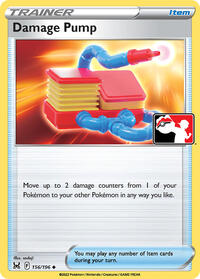 Damage Pump 156/196 Prize Pack Series Cards Pokémon card