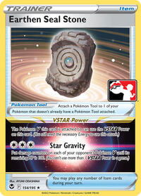 Earthen Seal Stone 154/195 Prize Pack Series Cards Pokémon card