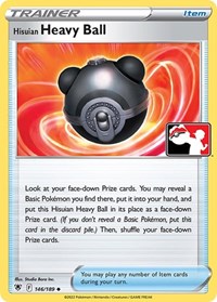 Hisuian Heavy Ball 146/189 Prize Pack Series Cards Pokémon card