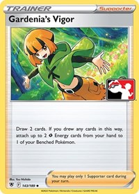 Gardenia's Vigor 143/189 Prize Pack Series Cards Pokémon card
