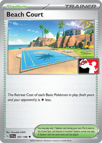 Beach Court 167/198 Prize Pack Series Cards Pokémon card