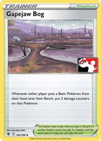 Gapejaw Bog 142/189 Prize Pack Series Cards Pokémon card