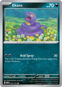 Ekans 023/165 · Reverse Holo
