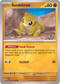 Sandshrew 027/165 · Reverse Holo