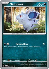 Nidoran F 029/165 · Reverse Holo