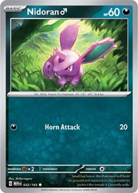 Nidoran M 032/165 · Reverse Holo
