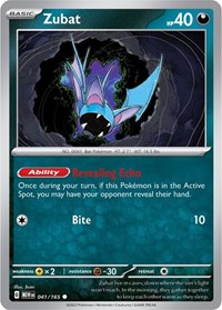 Zubat 041/165 · Reverse Holo