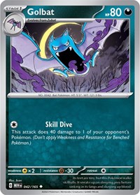 Golbat 042/165 · Reverse Holo