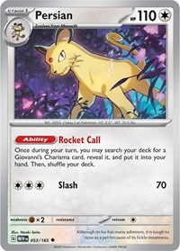 Persian 053/165 · Reverse Holo