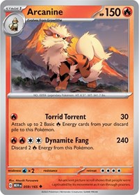 Arcanine 059/165 · Reverse Holo