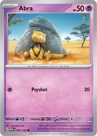 Abra 063/165 · Reverse Holo