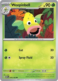 Weepinbell 070/165 · Reverse Holo