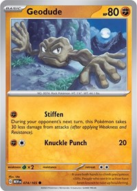Geodude 074/165 · Reverse Holo