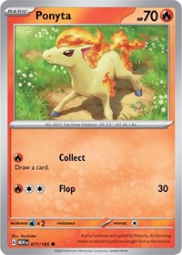 Ponyta 077/165 · Reverse Holo
