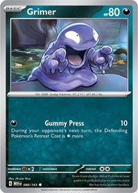 Grimer 088/165 · Reverse Holo