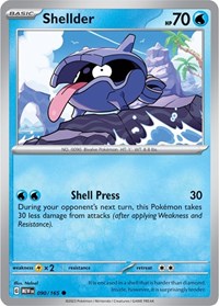 Shellder 090/165 · Reverse Holo