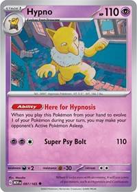 Hypno 097/165 · Reverse Holo