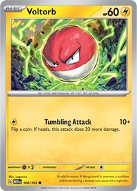 Voltorb 100/165 · Reverse Holo