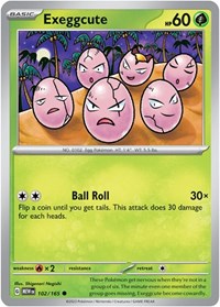 Exeggcute 102/165 · Reverse Holo