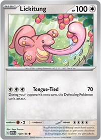 Lickitung 108/165 · Reverse Holo