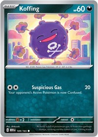 Koffing 109/165 · Reverse Holo