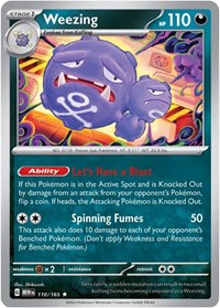 Weezing 110/165 · Reverse Holo
