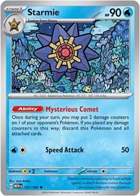 Starmie 121/165 · Reverse Holo