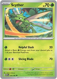 Scyther 123/165 · Reverse Holo