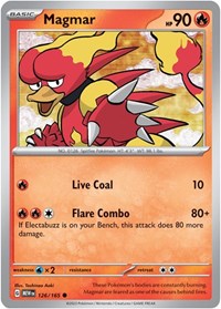 Magmar 126/165 · Reverse Holo