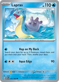 Lapras 131/165 · Reverse Holo
