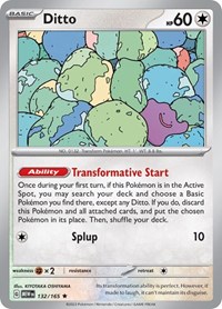 Ditto 132/165 · Reverse Holo