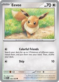 Eevee 133/165 · Reverse Holo
