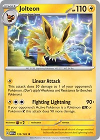 Jolteon 135/165 · Reverse Holo