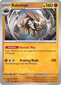 Kabutops 141/165 · Reverse Holo