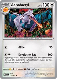 Aerodactyl 142/165 · Reverse Holo