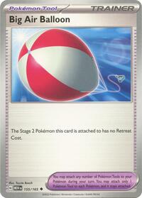 Big Air Balloon 155/165 Scarlet & Violet 151 Reverse Holo Pokémon card