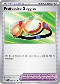 Protective Goggles 164/165 Scarlet & Violet 151 Reverse Holo Pokémon card