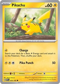 Pikachu 025/165 · Reverse Holo
