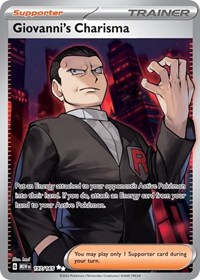 Giovanni's Charisma 197/165 Scarlet & Violet 151 Pokémon card