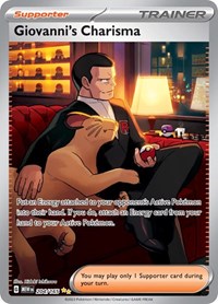 Giovanni's Charisma 204/165 Scarlet & Violet 151 Pokémon card