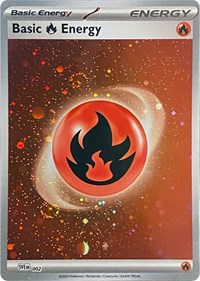 Basic Fire Energy (Cosmos Holo) 002 Scarlet & Violet Energies Pokémon card