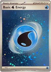 Basic Water Energy (Cosmos Holo) 003 Scarlet & Violet Energies Pokémon card